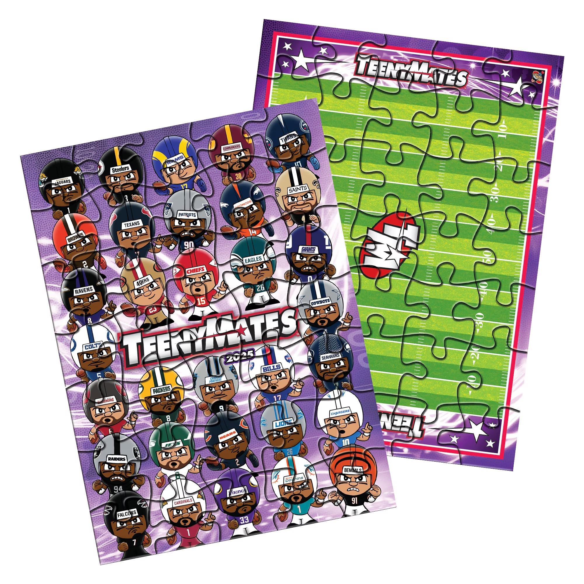 【美品】NFL Bendems 4ピースギフトセット Teenymates Party Animal Series (13) 2024 NFL Figures Blind Bags